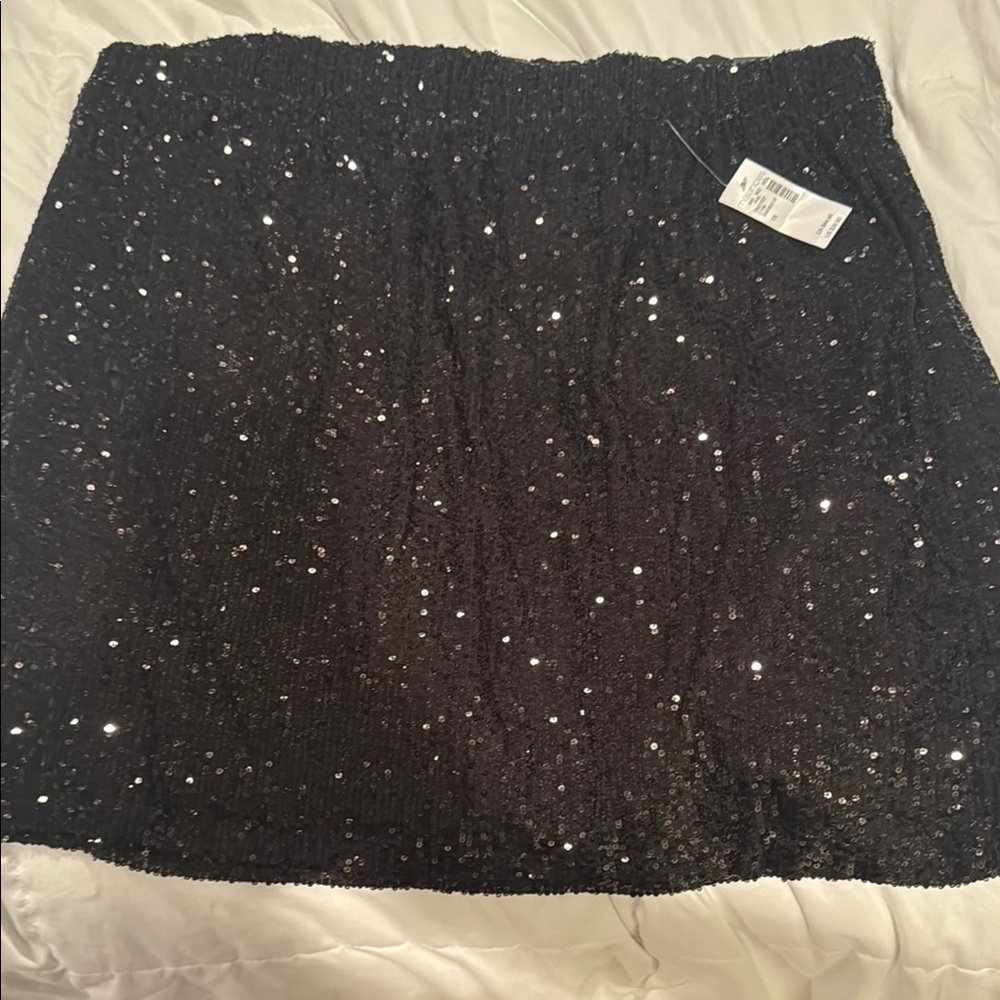 Maurices Black Sequin Mini Skirt